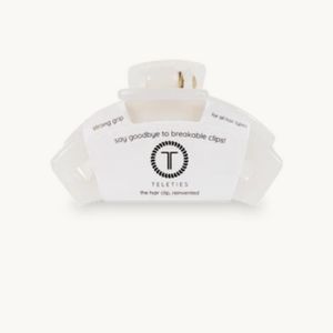 Teleties Open Coconut White Hair Clip| Open Style/Hair Can Be Seen|NWT